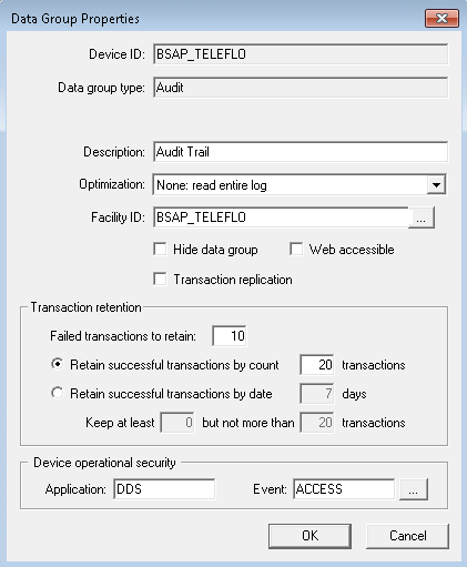 Data Group Properties